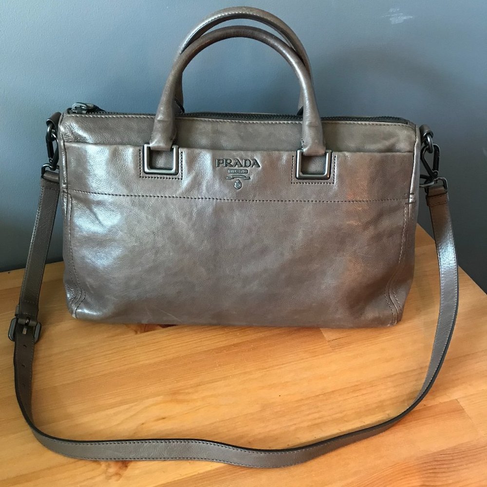 Genuine Prada Leather Satchel